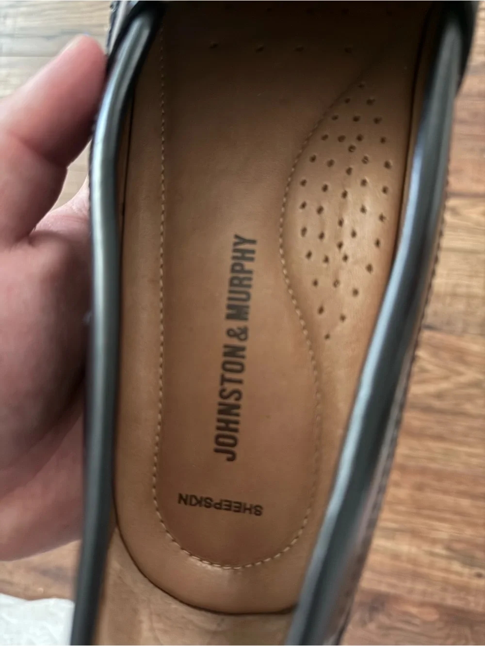 Classic Black Leather Men’s Penny Loafers Johnston and Murphy